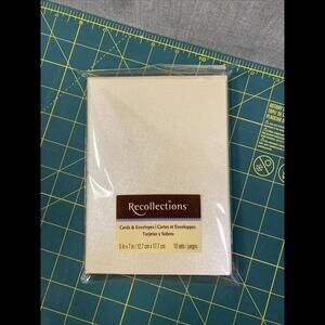 Recollections Cards And Envelopes 5”x 7”  10 Sets